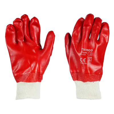 Timco 770690 Pvc Gloves - Pvc Coated Cotton Interlock X Large