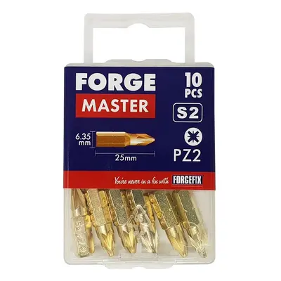 Forgemaster FM10PZ1 Pozi Compatible Bits Pz1 X 25Mm (Pack Of 10)