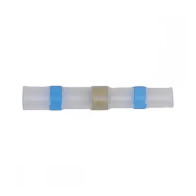 Sealey BTSSB25 Heat Shrink Butt Connector Solder Terminal 16-14 Awg Blue Pack Of 25