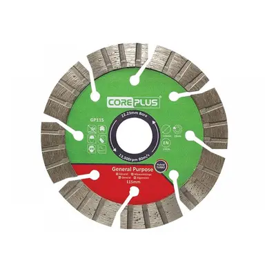 Coreplus CORDBGP115 Gp115 General-Purpose Hybrid Turbo Diamond Blade 115Mm