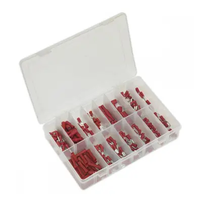 Sealey AB039RT Crimp Terminal Assortment 260Pc Red