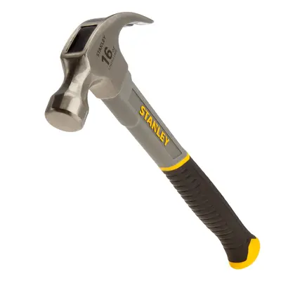 Stanley Stht0-51309 Claw Hammer With Fibreglass Shaft 16Oz