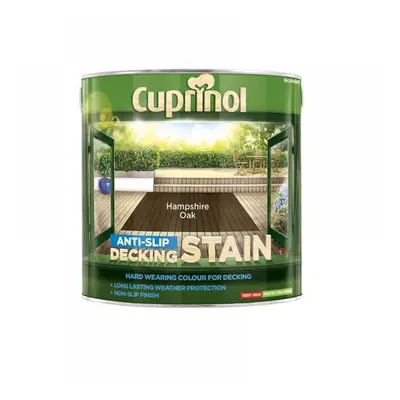 Cuprinol 5092620 Anti-Slip Decking Stain Hampshire Oak 2.5 Litre