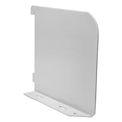 Timco 712300 Twin Slot Shelf End - White 150Mm