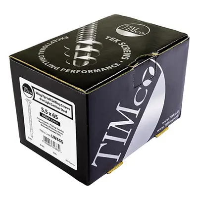 Timco LW100S Metal Construction Timber To Light Section Screws - Countersunk - Wing-Tip - Self-D