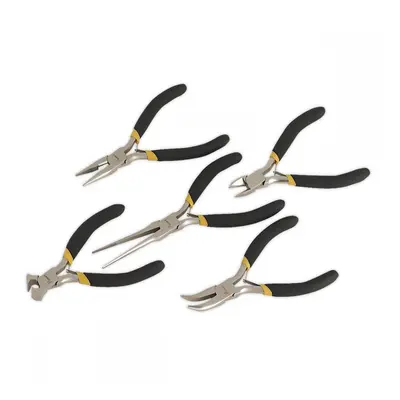 Sealey AK937 Mini Pliers Set 5Pc Ni-Fe Finish