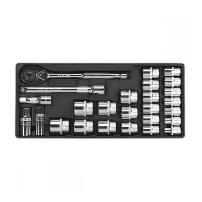 Sealey TBT21 Tool Tray With Socket Set 26Pc 1/2inSq Drive