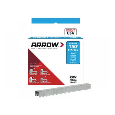 Arrow A504IP T50 Staples 6Mm (1/4In) (Bulk Pack 5000)