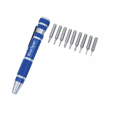 Bluespot Tools 12610 9-In-1 Screwdriver Bit Set