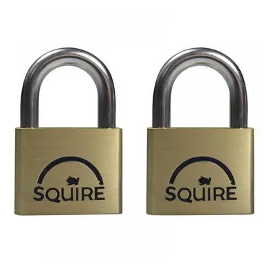 Squire LN4T Ln4T Lion Brass Padlocks 5-Pin 40Mm Twin Pack (2 X Ln4Ka)