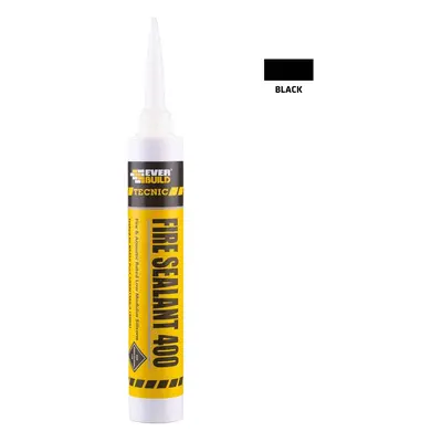 Everbuild Fire Sealant 400 Silicone Black 380Ml