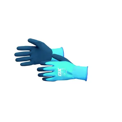 Ox Tools OX-S483809 Ox Waterproof Latex Gloves Size 9 / Large EA