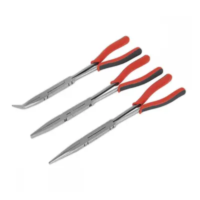 Sealey AK8580 Double Joint Pliers Set 3Pc Long Reach 335Mm