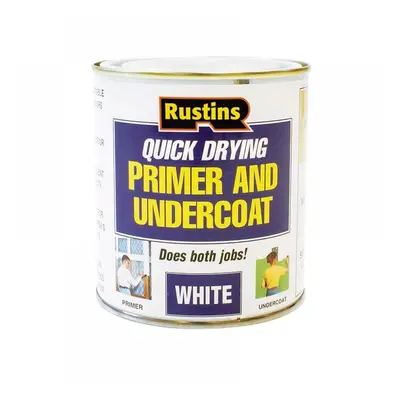 Rustins WHPU250 Quick Dry Primer & Undercoat White 250Ml