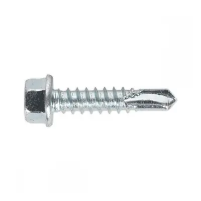 Sealey SDHX5525 Self-Drilling Screw 5.5 X 25Mm Hex Head Zinc Pack Of 100