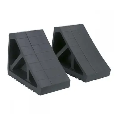 Sealey WC02 Rubber Wheel Chocks - Pair