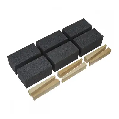 Sealey FGB24 Floor Grinding Block 50 X 50 X 100Mm 24Grit - Pack Of 6