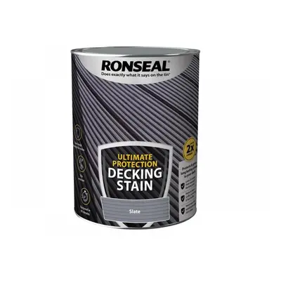 Ronseal 39123 Ultimate Protection Decking Stain Slate 5 Litre