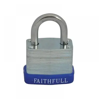 Faithfull QC0130 Laminated Steel Padlock 30Mm 3 Keys