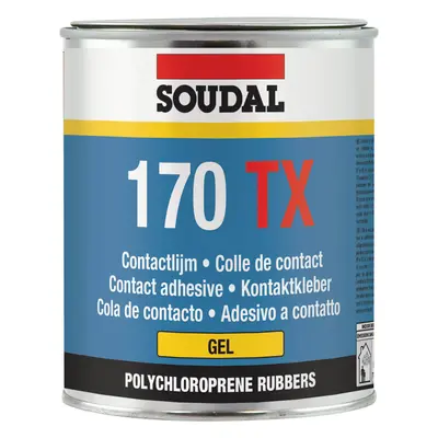 Soudal Contact Adhesive 170 Tx Thixotropic Yellow 750Ml tin 24