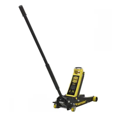 Sealey 3040AY Trolley Jack 3 Tonne Low Profile Rocket Lift Yellow