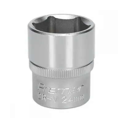 Sealey S1224 Walldrive® Socket 24Mm 1/2inSq Drive