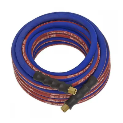 Sealey AH10R Air Hose 10M X Ø8Mm With 1/4inBsp Unions Extra-Heavy-Duty