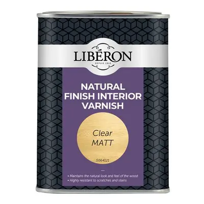 Liberon 126899 Natural Finish Interior Varnish Clear Matt 1 Litre