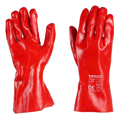 Timco 770333 Pvc Gauntlets - Pvc Coated Cotton Interlock X Large