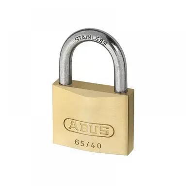 Abus Mechanical 12539 65Ib/40Mm Brass Padlock Stainless Steel Shackle Keyed Alike 6404