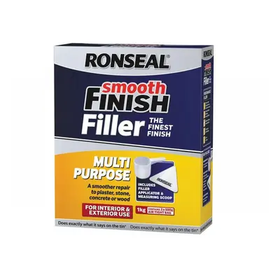 Ronseal 36549 Smooth Finish Multipurpose Wall Powder Filler 1Kg