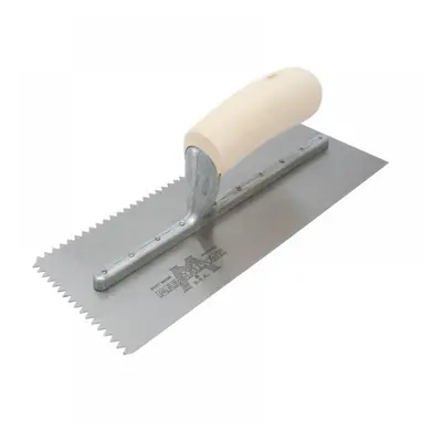 Marshalltown M701S M701S Notched Trowel V 3/16In Wooden Handle 11 X 4.1/2In