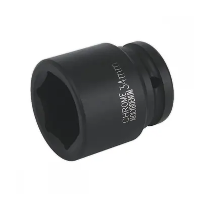 Sealey IS3434 Impact Socket 34Mm 3/4inSq Drive