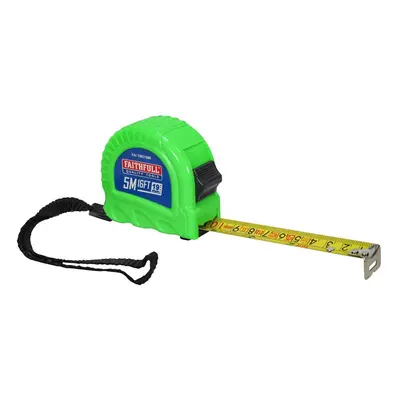 Faithfull Twin Lock Tape Measure 5M/16Ft (Width 19Mm)