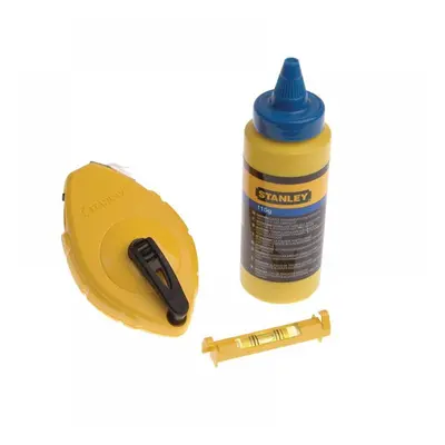 Stanley® 0-47-443 Chalk Line 30M Blue Chalk & Level