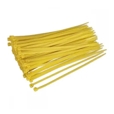 Sealey CT20048P100Y Cable Tie 200 X 4.4Mm Yellow Pack Of 100