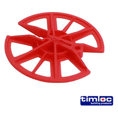 Timco LOCIRD80R Insulation Retaining Discs - Red 80Mm Dia Bag 250