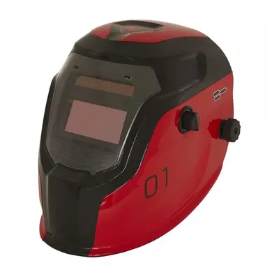 Sealey PWH1 Welding Helmet Auto Darkening - Shade 9-13 - Red