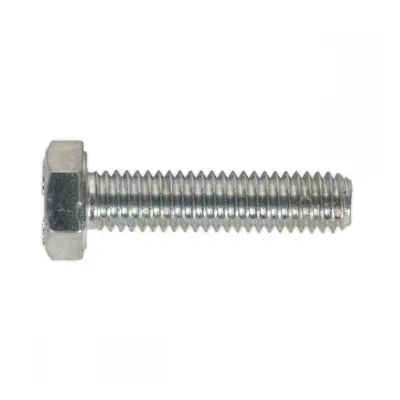 Sealey SS625 Ht Setscrew M6 X 25Mm 8.8 Zinc Pack Of 50