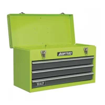 Sealey AP9243BBHV Tool Chest 3 Drawer Portable With Ball-Bearing Slides - Green/Grey