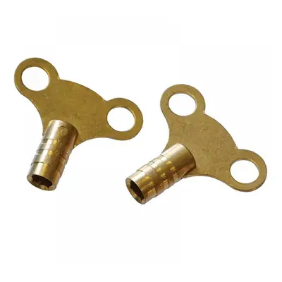 Faithfull Radiator Keys - Brass (Pack Of 2)