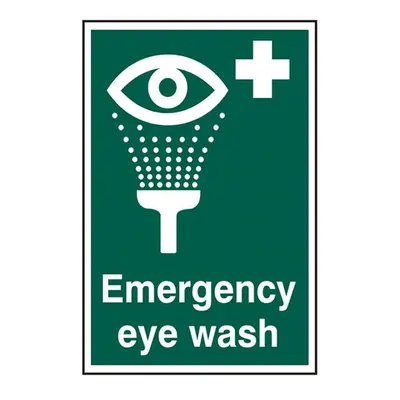 Scan 1554 Emergency Eye Wash - Pvc Sign 200 X 300Mm