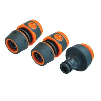 Faithfull 3/4In Plastic Hose Fittings Kit 3 Piece