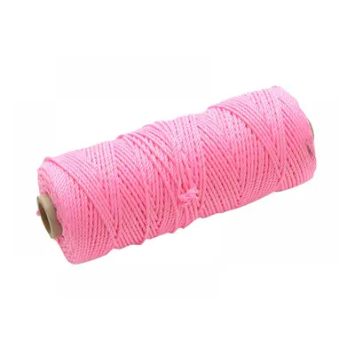 Faithfull Hi-Vis Nylon Brick Line 100M (330Ft) Pink