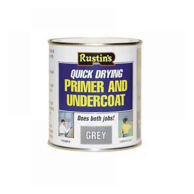 Rustins GYPU1000 Quick Dry Primer & Undercoat Grey 1 Litre