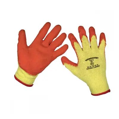 Sealey 9121XL Super Grip Knitted Gloves Latex Palm (X-Large) - Pair