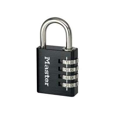 Master Lock 7640EURDBLK Black Finish 40Mm 4-Digit Combination Padlock