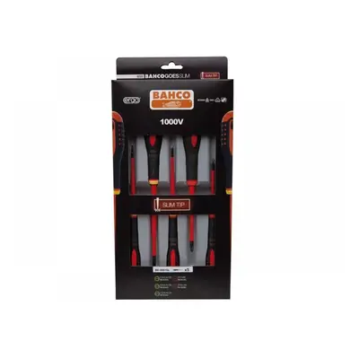 Bahco BE-9881SL Be-9881Sl Ergo™ Slim Vde Insulated Screwdriver Set 5 Piece