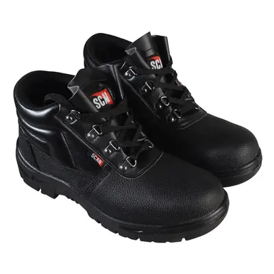 Scan JC-B917 4 D-Ring Chukka Safety Boots Black Uk 6 Eur 40