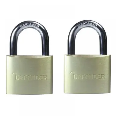 Defender DFAL4T Aluminium Padlock Twin Pack 40Mm